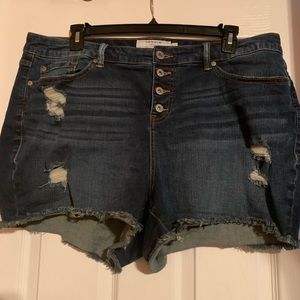 Torrid Blue Jeans Short Size 18